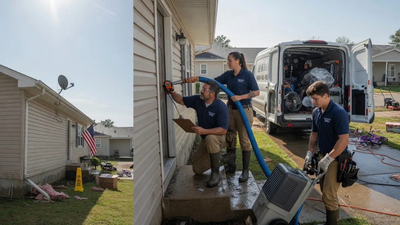 Ceiling Water Damage Restoration in Bumpus Mills, TN near me